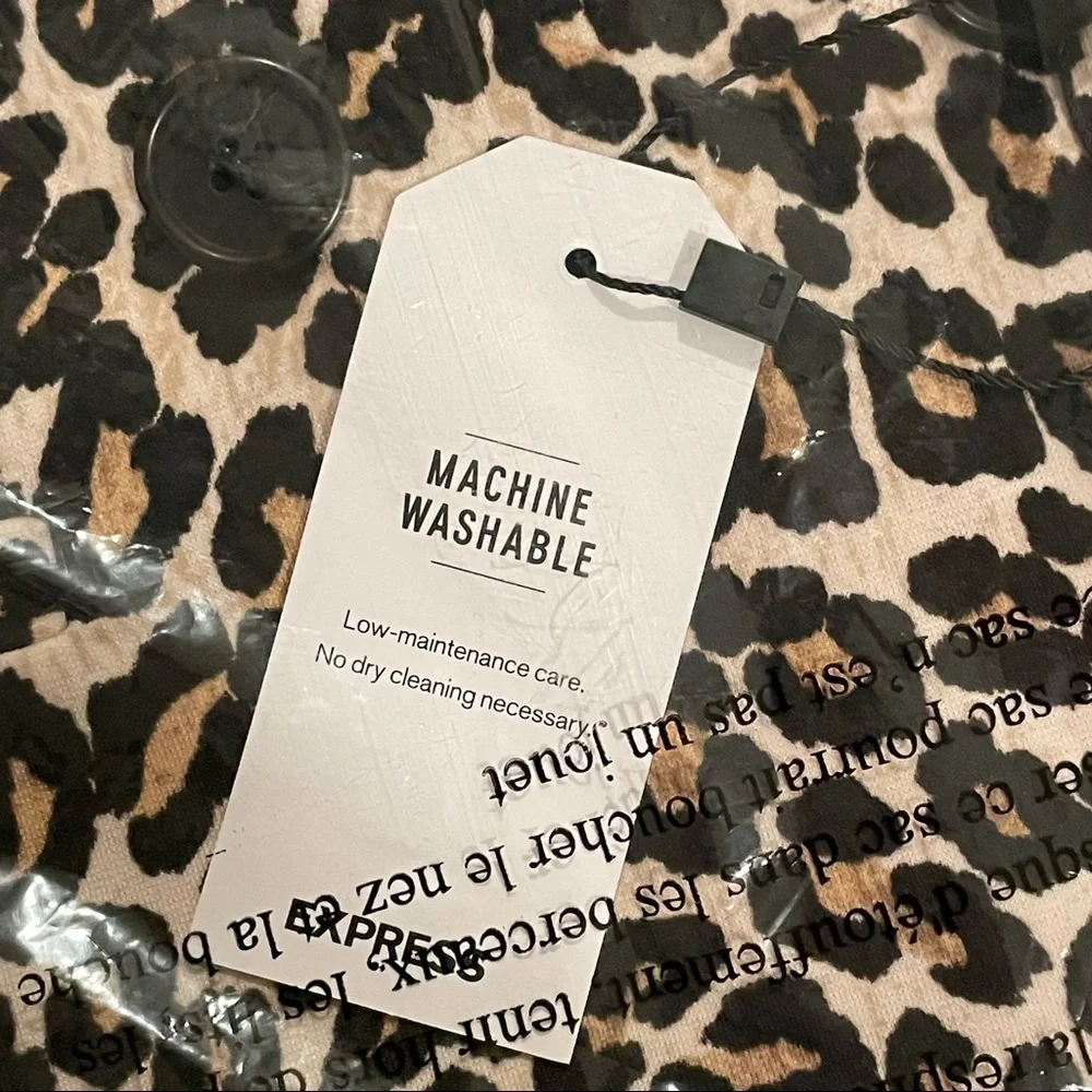 Express Leopard Boyfriend Blazer NWT Small - Picture 8 of 8